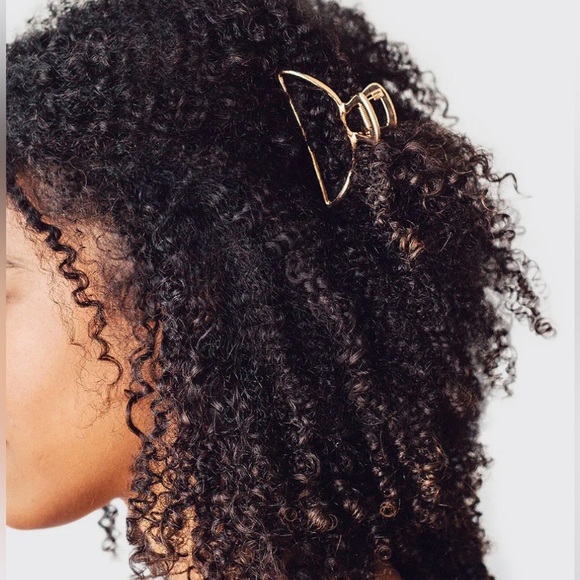 Kitsch All Day Wear Gold Metal Hair Claw Clip NWT - Picture 5 of 6
